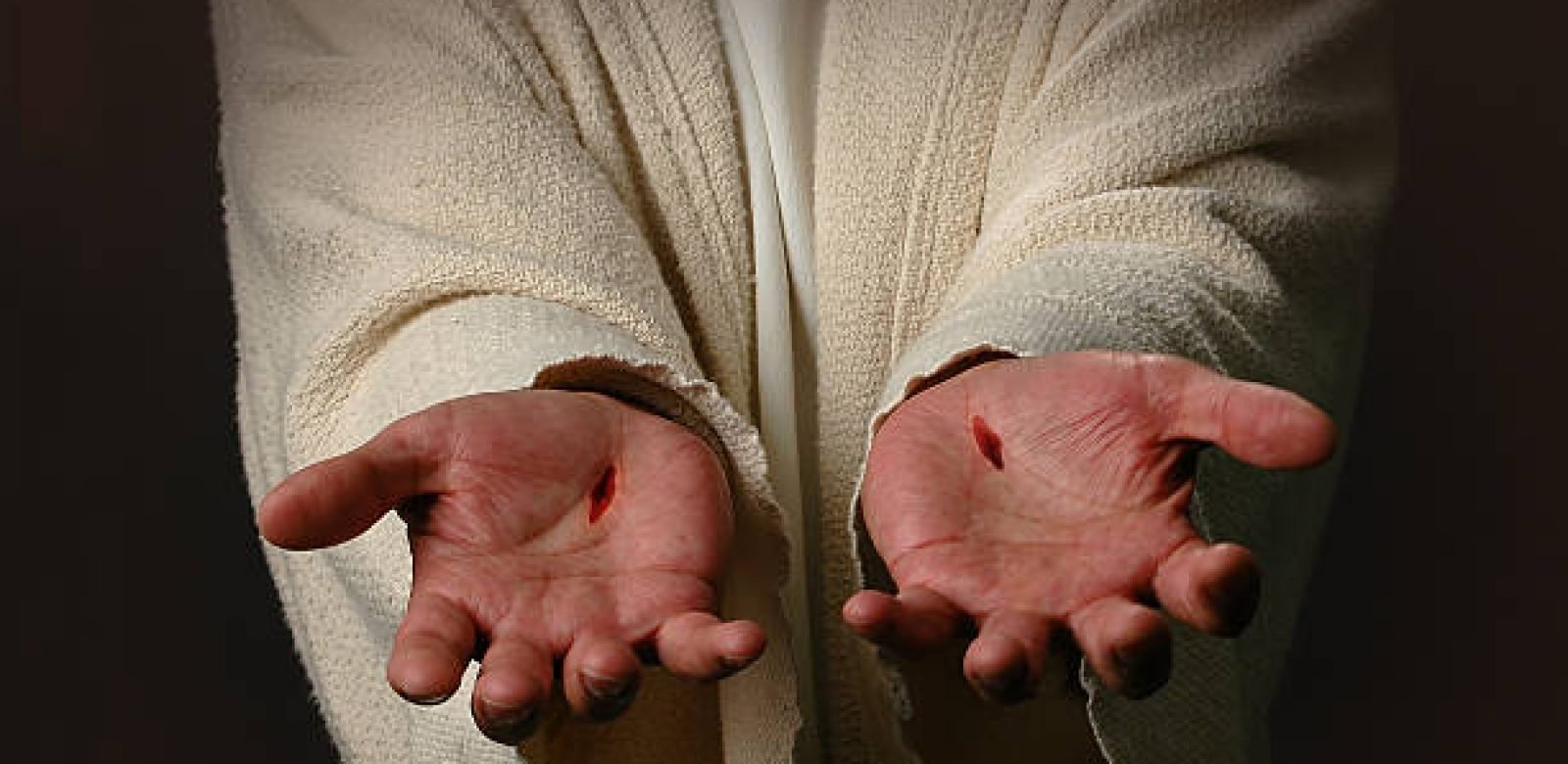 The Hands of Jesus showing scars