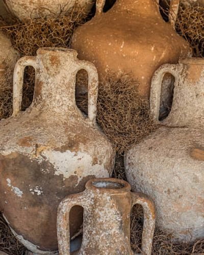 old clay jugs
